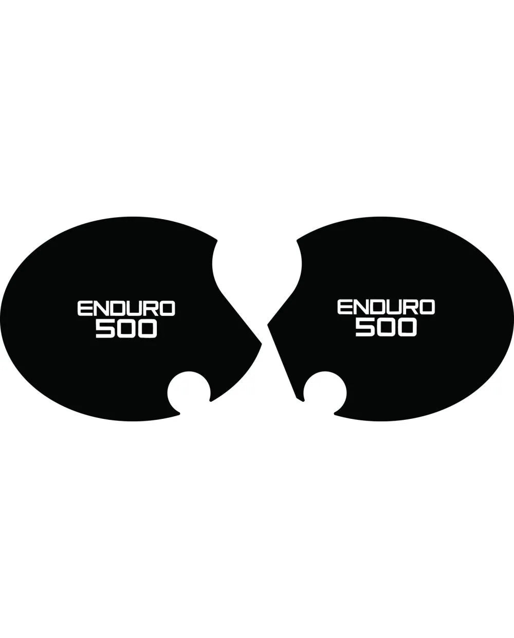 Coppia adesivi fiancatine enduro 500