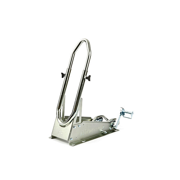 Cavalletto bloccaruota per moto da cross e enduro