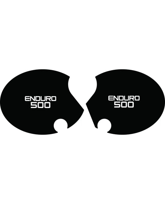 Coppia adesivi fiancatine enduro 500