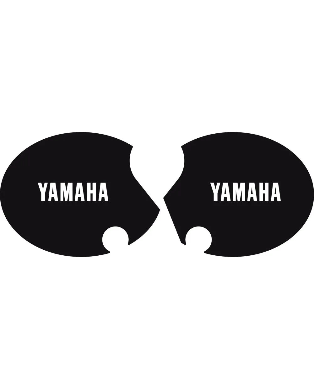 Coppia adesivi fiancatine yamaha