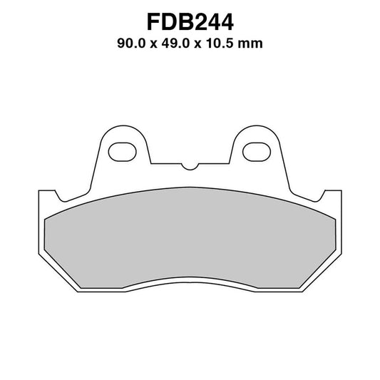 Coppia pastiglie freno anteriori sinterizzate