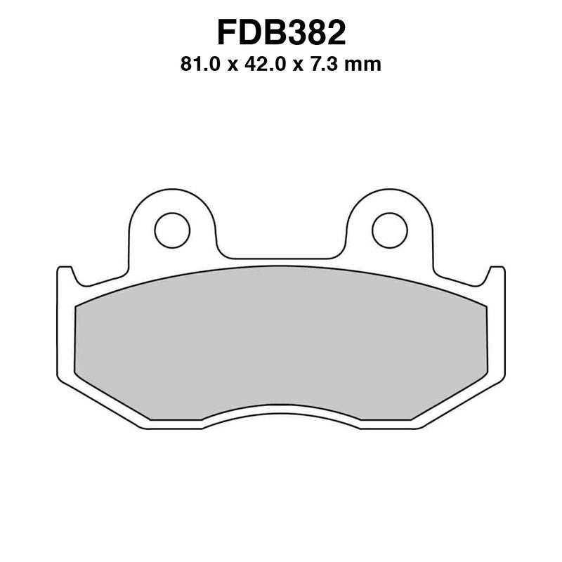 Coppia pastiglie freno anteriori sinterizzate