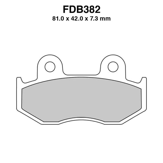 Coppia pastiglie freno anteriori sinterizzate