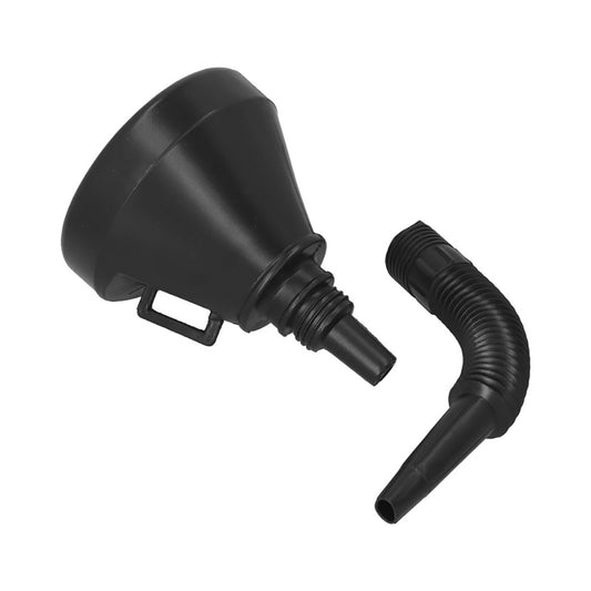 Imbuto in plastica con tubo di prolunga - nero