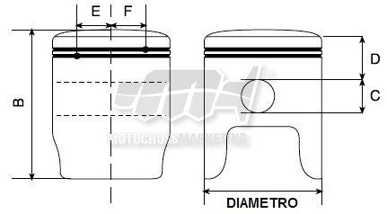 Pistone prox diametro 101 mm